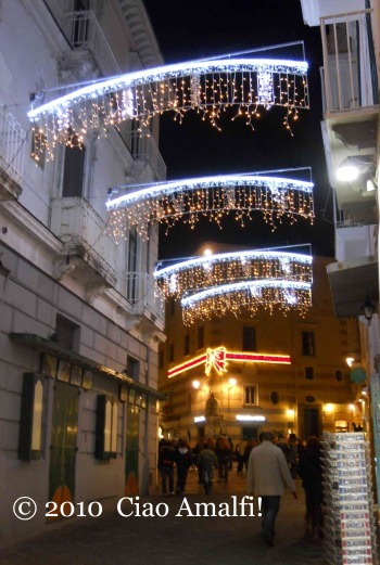 Piazza Duomo Christmas Lights Amalfi