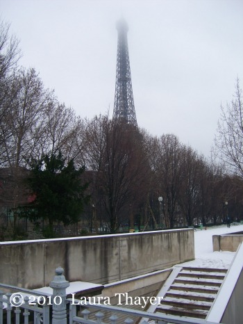 Eiffel Tower in the Snow