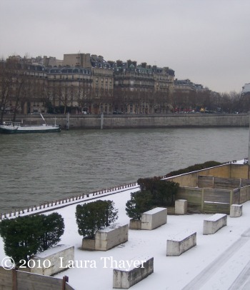 Laura Thayer Paris Snow Seine Seine River Snow