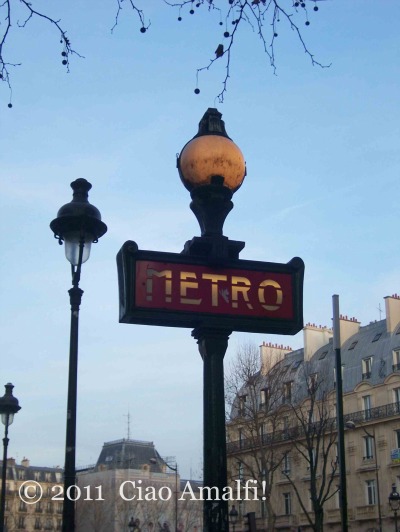 Paris Metro Sign