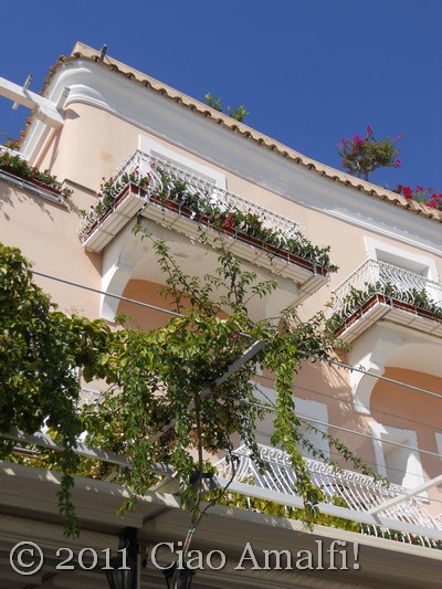 Romantic balcony in Positano