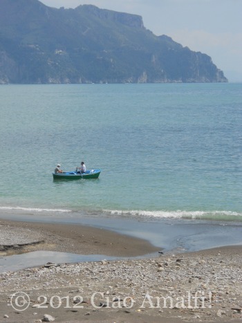Fishing Boat on the Amalfi Coast in Atrani