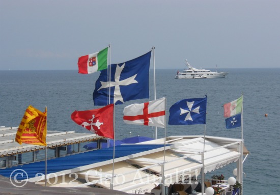 Ciao Amalfi Coast Blog Marina Grande Regata flags Regata delle Antiche Repubbliche marinare Marina Grande 2012 flags