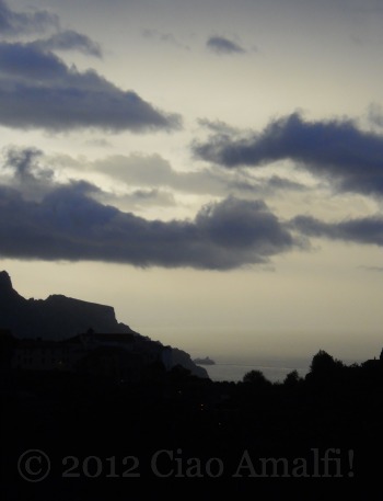 Ciao Amalfi Coast Blog Stormy Sky Salerno Amalfi Coast Morning Storm Clouds