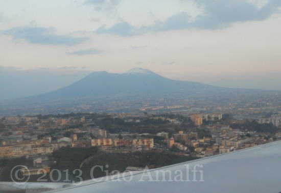 Snowy Cap on Vesuvius Naples Italy Snowy Cap on Vesuvius Naples Italy