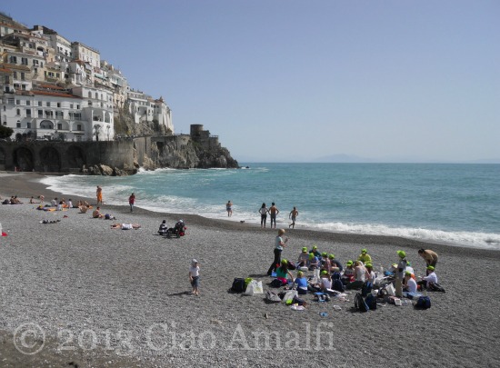 Ciao Amalfi Coast Blog Beach Palm Sunday