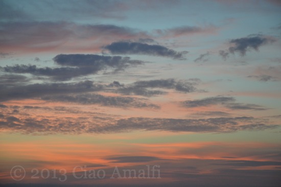 Ciao Amalfi Coast Travel Pastel Sunrise Sky Ciao Amalfi Coast Travel Pastel Sunrise Sky