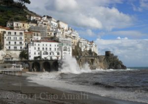 Amalfi Coast Travel Stormy Weather Marina Grande Beach Amalfi