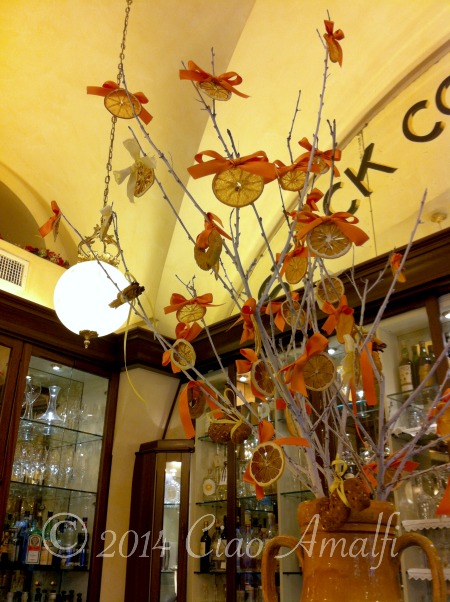 Ciao Amalfi Coast Travel Pasticceria Pansa Christmas Decorations