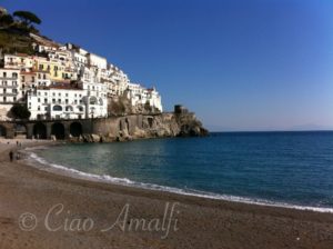Amalfi Coast Travel Winter Blue Amalfi