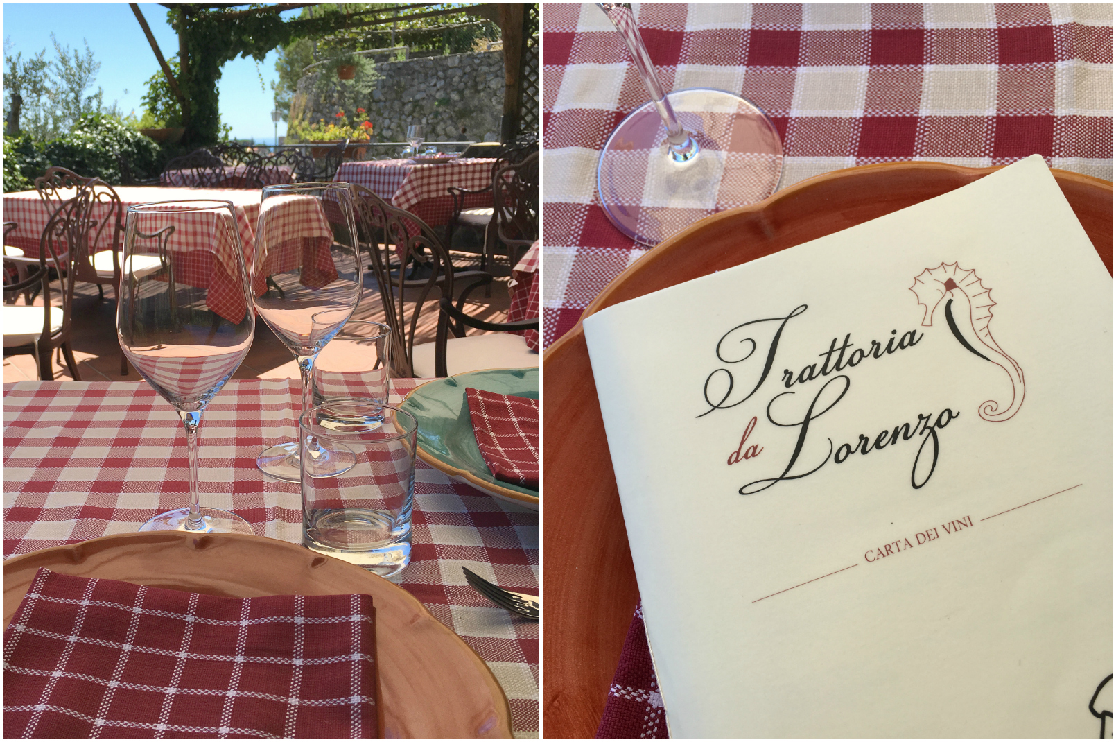 Trattoria da Lorenzo in Scala Wine List