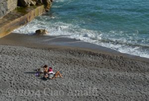 Marina Grande Beach Sunbathing