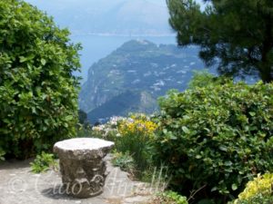 Amalfi Coast Travel View of Villa Jovis from Monte Solaro