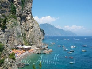 Amalfi Coast Beaches Santa Croce Beach Near Amalfi - Horizontal