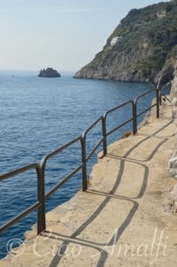 Amalfi Coast Travel Praiano Walkway by the Sea