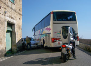 Traffic on the Amalfi Coast