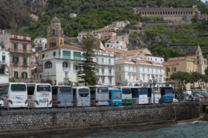 Buses on the Amalfi Coast
